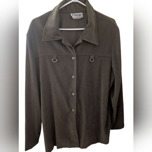 Dark Olive Button-Up Shirt 2/22 $ on selected item